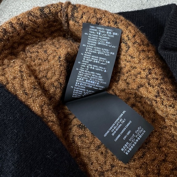 Saint Laurent Leopard Print Jacquard Knit Sweater XXL Soft Alpaca Mohair Wool - Picture 5 of 5